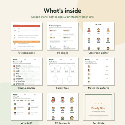 Complete A1 Collection – All 13 Printable ESL Guides for Kids (Ages 6–8)